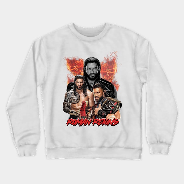 Wwe Smackdown Roman Reigns Crewneck Sweatshirt by Leopards